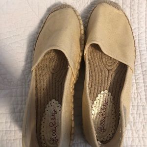 Lily Pulitzer gold espadrilles